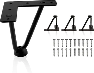 4 Inch Hairpin Legs for Furniture Set of 4, Heavy Duty Industrial Metal Table Le - Picture 1 of 12