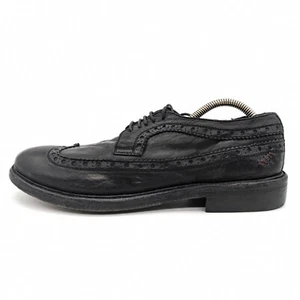 Oxford Zapatos de vestir italianos italianos de cuero negro punta de ala Mark Nason para hombre EE. UU. 7,5 - Imagen 1 de 10