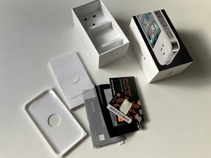 Apple iPhone 4 Box - 16GB - White - Empty Box + Inserts Only No Phone - Picture 1 of 6