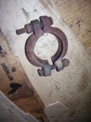 VINTAGE FORD  8 N  TRACTOR - EXHAUST MANIFOLD CLAMP / BOLTS - Image 1 of 2