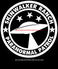 Skinwalker Ranch Paranormal Patrol Saucer Decal Sticker,Aliens,Sci Fi,UFO,Space