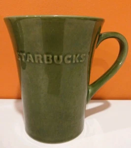 Taza de café grande alta verde liso de Starbucks 21 oz logotipo en relieve - Imagen 1 de 8