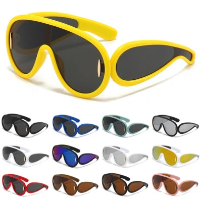 Fashion Sunglasses Trendy Oversized Large Shield Sun Glasses Big Sunnies Shades - Image 1 of 4