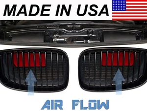 AVT Air Intake Scoops e81/e82/e88 BMW 1 Series(128i/135i/1m) 2008-2015 Red - Picture 1 of 5