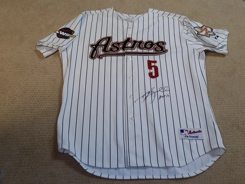Jeff Bagwell 2005 World Series Signed Game Jersey Houston Astros HOF TriStar Cover