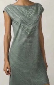 prAna Kleid XL Salbeigrün SANNA Stretch Jersey Strick Flügelärmel Neu ohne Etikett NEU - Bild 1 von 7