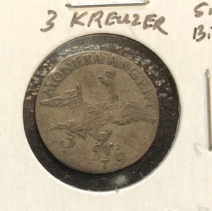 1779B GERMANY-POLAND SILESIA 3 KREUZER SILVER-BILLON COIN KM1023-MINTAGE=379,000 - Picture 1 of 4
