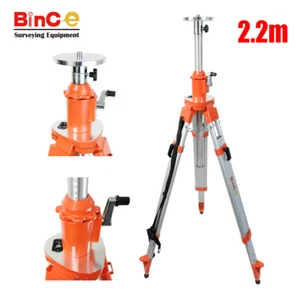 2.2M Heavy Duty Elevating Tripod, Elevator Tripod Survey Laser Level Surveying - Picture 1 of 12
