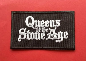 QUEENS OF THE STONE AGE IRON OR SEW ON QUALITY EMBROIDERED PATCH UK SELLER - Picture 1 of 4