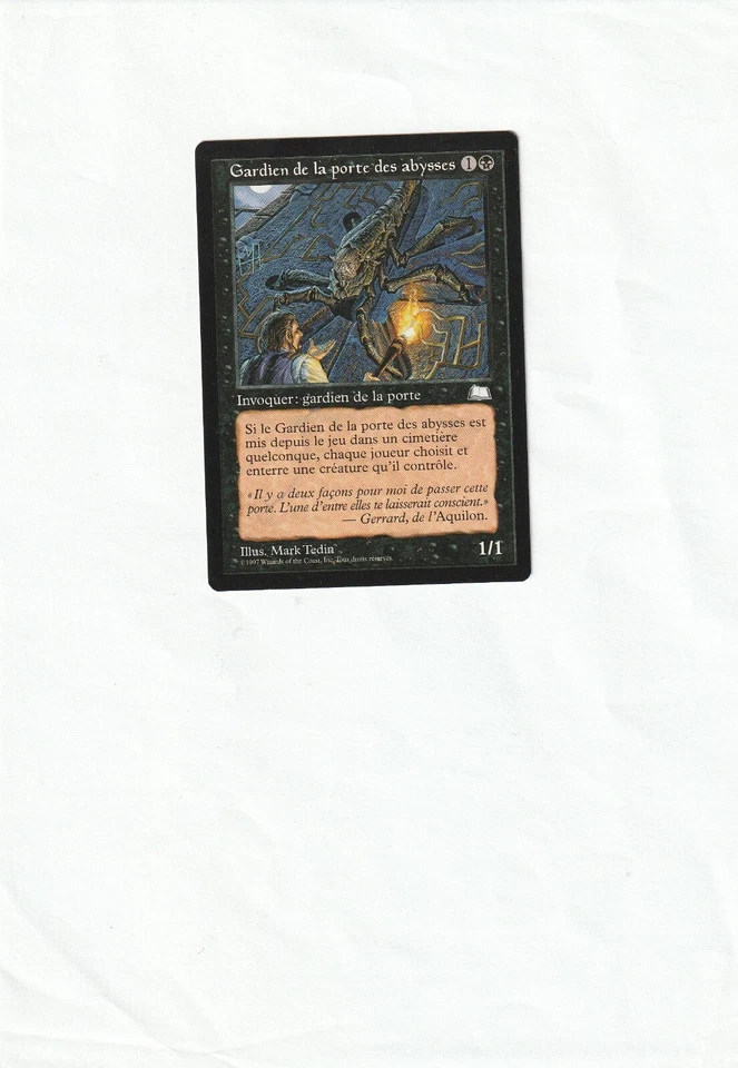 Gardien de la porte des abysses-Aquilon french edition 1997-Magic TG-NM - Photo 1/1