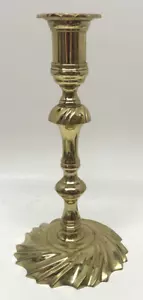 Vintage Baldwin massiver Messing Kerzenständer 9" USA mit abnehmbarem Stiel markiert EB - Bild 1 von 7