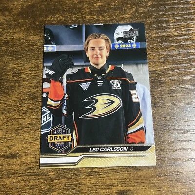 2023-24 UD Extended Series Leo Carlsson Draft Rookie Card #736 Ducks - Image 1 of 2