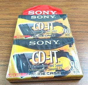 SONY CD-IT 90 Min Slide Case CD Performance High Bias Sealed Cassette Tape - Picture 1 of 4