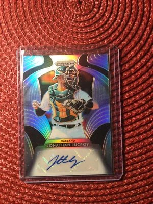 Jonathan Lucroy 2019 Panini Prizm Auto Oakland Athletics! - Image 1 of 2