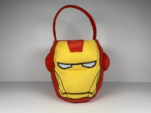 Marvel Avengers Iron Man Halloween Trick or Treat Candy Bucket Basket Bowl Cover