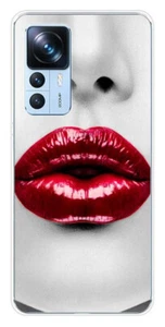 Coque en silicone imprimée compatible Xiaomi Mi 12T Mi 12T Pro Lèvres Rouges - Photo 1 sur 3