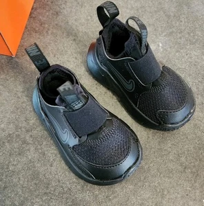 NIB Nike Flex Runner 3 TD Black Size 3C New In Box Baby Shoe - Picture 1 of 6
