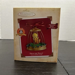 Hallmark Looney Tunes Tweety Bird DECK THE HALLS Ornament 2004 Music and Voice - Picture 1 of 2