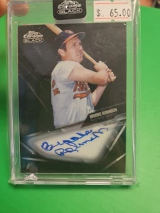 2021 Topps Chrome Black Brooks Robinson NM Auto Orioles - Picture 1 of 2