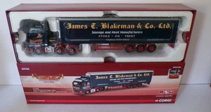 CORGI CC14027 VOLVO FH FACE LIFT FRIDGE TRAILER JAMES T.BLAKEMAN & CO N.M. BOXED - Picture 1 of 11