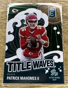 2024 Panini Donruss Elite - Title Waves Patrick Mahomes II #10 Green Chiefs - Bild 1 von 2