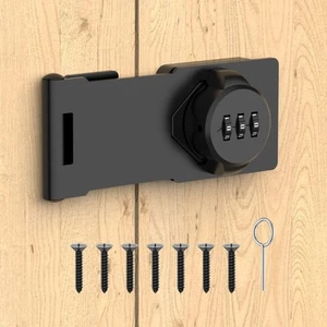 Mechanical Password Rotary Hasp Locks Cabinet Locks with Combination Door Sec... - Picture 1 of 8