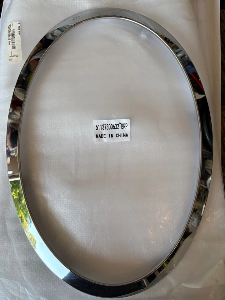  51137300632 Headlight Trim Ring, Right, Chrome for MINI Cooper 2017 - Image 1 of 1