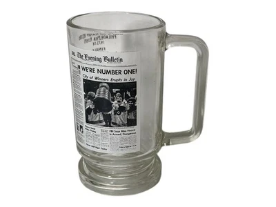 Taza vintage 1974 Philadelphia Flyers We're #1 Stanley Cup Champ Beer Stein Foto 1 de 4
