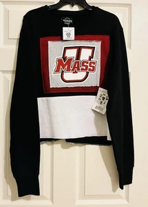 Sudadera para mujer Refried UMASS cuello redondo retazos - nueva con etiquetas - Imagen 1 de 8