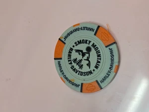 SMOKY MOUNTAIN 🟧 Harley Davidson MARYVILLE, TN Poker Chip - Picture 1 of 3