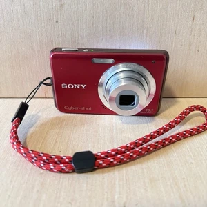 Cámara digital Sony Cyber-shot DSC-W180 10,1 MP roja probada ¡Buena con tarjeta de carga de murciélagos! - Imagen 1 de 12