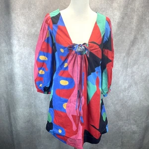 Nuevo con etiquetas Vestido De Loreta Feria Rojo Para Mujer Talla Pequeña Mangas Globo $440 Minorista Perú - Imagen 1 de 9