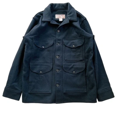 Filson Mackinaw Wool Cruiser Jacket Black Made in USA Size 38 F/S - Image 1 of 4