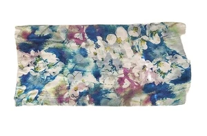 Vince Camuto schöner Aquarell blau Blumen Schal 18"x72" Rechteck Boho Geschenk - Bild 1 von 5