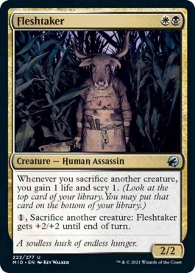 x1 Fleshtaker - Innistrad: Midnight Hunt - NM - MTG - Image 1 of 1