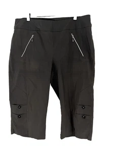 Jamie Sadock grau dehnbar Knie Capri Golf Hose Shorts Reißverschlusstaschen Größe 18 - Bild 1 von 11