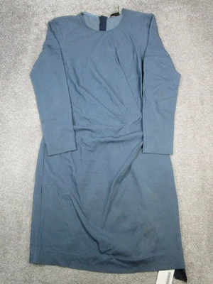 Lanvin Dress Womens Medium Blue Wrap * - Image 1 of 4