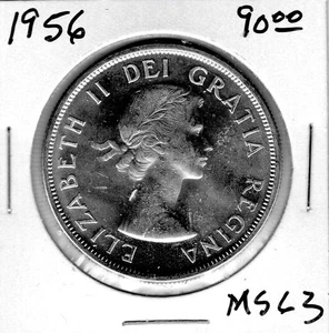 1956 Canada One Silver Dollar - BU - Picture 1 of 2