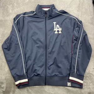 Vtg Los Angeles Dodgers Nike Jacket Mens 2XL Blue Track Warm Up Zip Up 90s Y2K - Picture 1 of 24