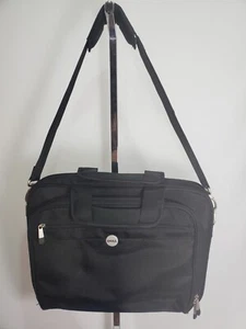 Black Dell padded laptop bag for 14" laptop with adjustable strap and pockets - Picture 1 of 15