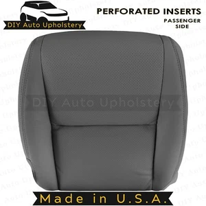 2007 2008 For Acura TL Passenger Bottom Leather Seat Cover Dk Gray - Picture 1 of 3