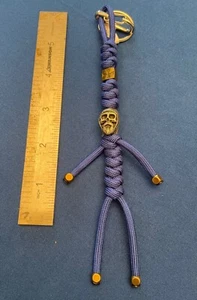 paracord schlüsselanhänger. Tasche, Handtasche, Rucksack, Jacke Reißverschlussschieber. Heiliger Gral Ritter - Bild 1 von 3