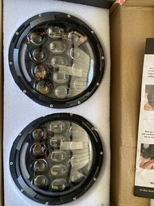 7" LED Headlights w/ Hi/Lo Beam DRL For 1997-2018 Jeep Wrangler TJ JK LJ - Picture 1 of 2