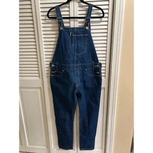 Levi’s Denim Blue Jean Overalls Women’s Size M Pant Size 10/12 Adjustable Straps - Picture 1 of 8