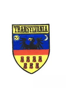 Patch flag coat of arms shield emblem country embroidered badge transylvania - Picture 1 of 1