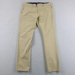 J CREW Pants Mens 34X30 Beige 484 Slim Fit Tech Pant Tapered Stretch Tag 34X32 - Picture 1 of 12