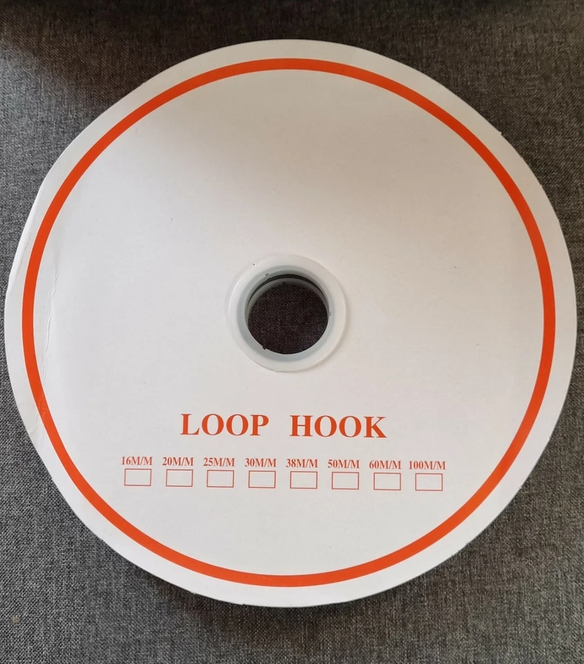 1,00-67 €/m Selbstklebend Klettband Haken & Flausch Breite 20 -150 mm  Weiß. - Bild 1 von 1