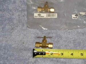 RV Marine 2ea EZ-FLO 1/4 brass comp straight inline needle valve Brass Lead-Free - Picture 1 of 4