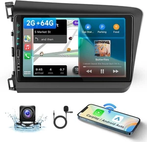 for Honda Civic 2012-15 Android Car Stereo w Wireless Carplay & Android Auto - Bild 1 von 7