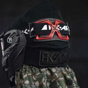New HK Army Universal CTX Goggle Strap Pad - Red/Black - Picture 1 of 7